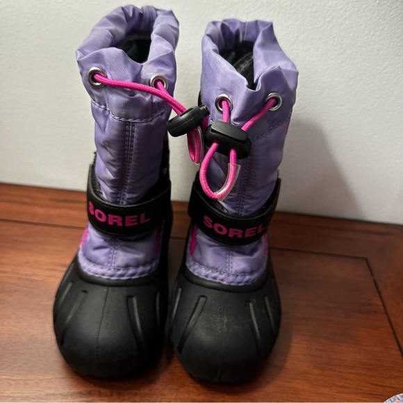 Sorel Toddler Girls Pink and Purple Snow Boots - Picture 2 of 5